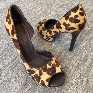 COPY - Gianni Bini Sassy Leopard Print Peep-toe Heels